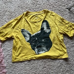 BNWOT Aerie Sweat Looks Good on You French Bulldog Crop Top
